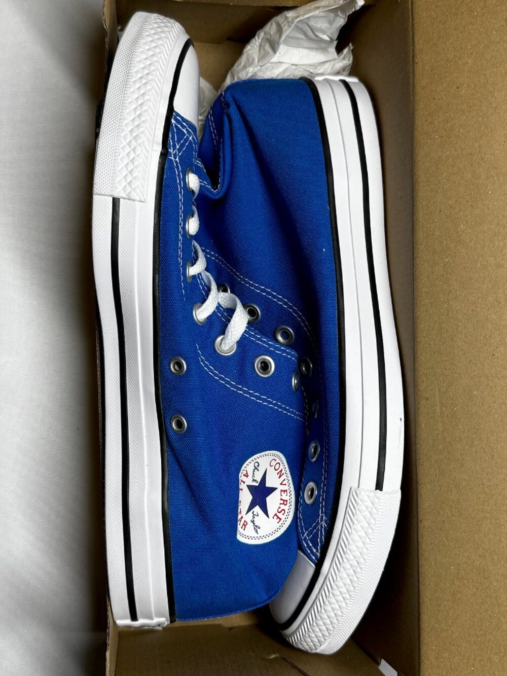 New Converse Chuck Taylor All Star Hi Royal Blue Canvas Sneakers US Size 9